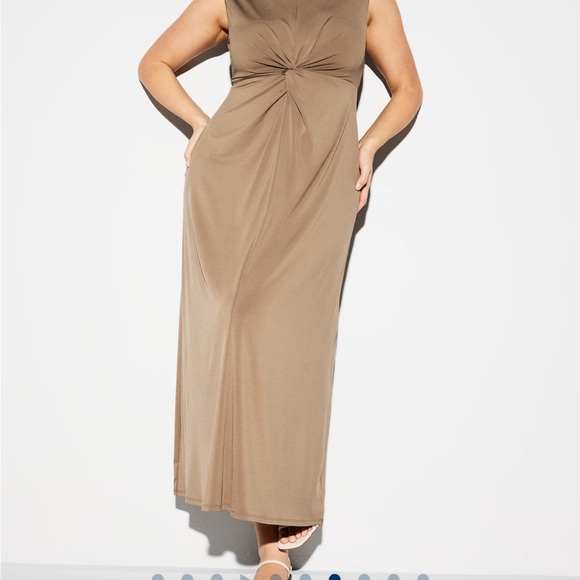 Old Navy The Occasion Twist-Front Maxi Dress – NWT – Size XL –Sedimentary - Picture 2 of 16